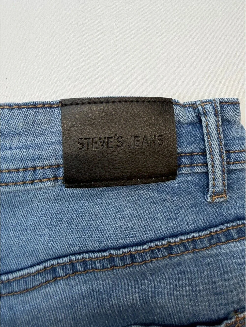 Steve's Jeans Men's Jeans Bootcut Low Rise Medium Wash Solid Size 36/32 Blue